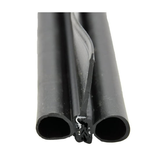 AP Products 018-478 Black 2" x 2-1/4" x 25' RV Window & Door Double Bulb Seal with Wiper