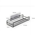 thumbnail image 2 of Estante de baño autoadhesivo, montaje en pared, estante de ducha resistente sin taladrar, estante de cocina, organizador de almacenamiento (2 piezas, negro) Zhivalor  LKX-0521, 2 of 7