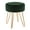 Dark Green, variant on Duhome Velvet Upholstered Vanity Stool Small Round Accent Stool with Gold Hairpin Legs, Black