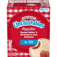 thumbnail image 4 of Smucker’s Uncrustables Peanut Butter & Strawberry Jam Sandwiches, 10 Count, 2 oz Each, Frozen, 4 of 12