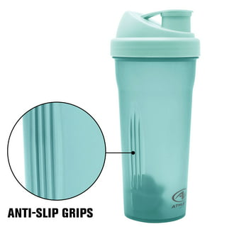 Hoople Protein Shaker Bottle, Gym Sports Water Bottle, Smoothie Mixer Cups, BPA Free, Flip Lid with Powerful Blending Ball Powder Mixing Bottle, 24