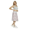 thumbnail image 4 of Women's Romantic Bicycles and Heart Shapes A-line Printed Skirt Casual Wear, 3XL, Red Black White, by Ambesonne, 4 of 6