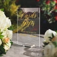 thumbnail image 2 of UNIQOOO 3" Large Clear Acrylic Sign Holders | Wedding Sign Holders |Table Numbers Display Stands | Acrylic Place Card Slot Stand, Perfect for Retail Shop Cafe Events, Set of 10, 2 of 8