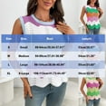 thumbnail image 3 of Lenpel Women's Tank Tops Summer Casual Sleeveless Crew Neck Hollow out Color Block Lightweight Sweater Vests Tunic Knit Shirts, 3 of 7