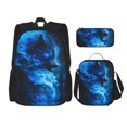 thumbnail image 1 of Fotbe Wolf Set Escolar 3 en 1 para Niños - Mochila Duradera con Lonchera Aislante y Estuche para Lápices - Mochila Escolar para Niños y Niñas, 1 of 7