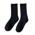 thumbnail image 4 of Calcetines de media pantorrilla para mujer, 2 uds., calcetines cálidos de Color sólido, informales, gruesos, suaves, para botas, para senderismo, Talla única Soledad Calcetines de becerro, 4 of 10