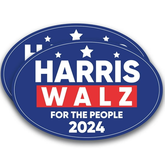Magnet Me Up Kamala Harris Waltz 2024 Election Magnet, for The People, 4x6" 2 PK