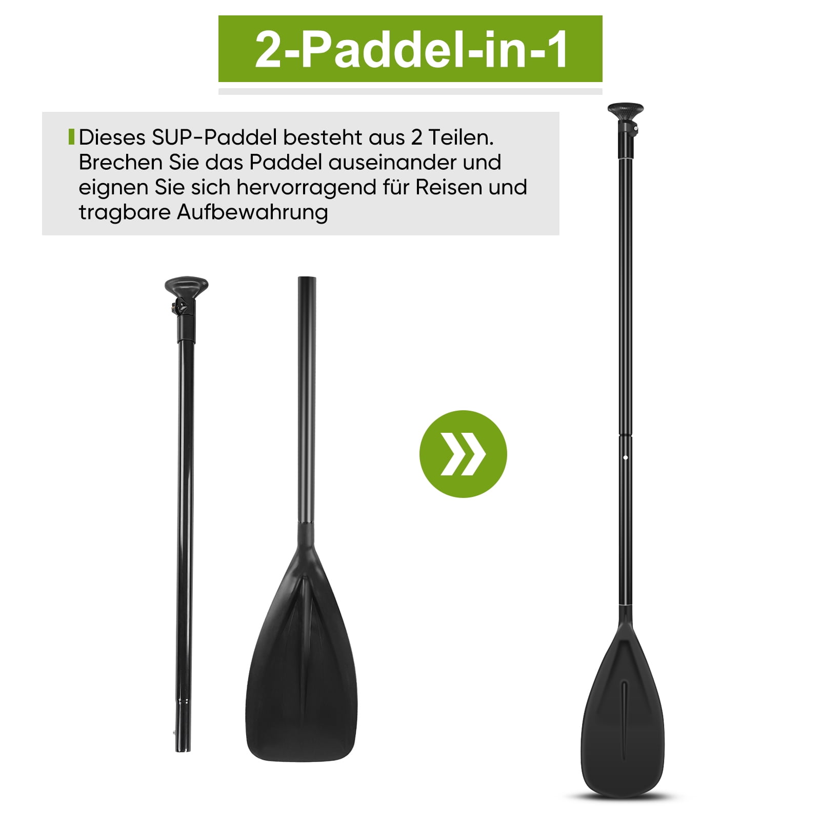 Fdit Kayak Paddle, Surfing Paddle,Surfboard 2 Section Aluminum Adjustable Paddle for Boating Kayaking Surfing