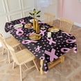 thumbnail image 3 of Pink Ribbon Breast Rectangle Tablecloth 60"x120",Waterproof Polyester Rectangle Table Cloth, Wipeable Spillproof Polyester Tablecloth for Dining, Camping, Indoor and Outdoor, 3 of 6
