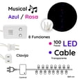 thumbnail image 3 of Serie Navideña Importadora La Merced Luz Led 100 Focos 8 Funciones Rosa/Azul 8 m, 3 of 4