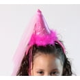 thumbnail image 6 of Hot Pink Princess Cone Hat Headband, 6 of 7