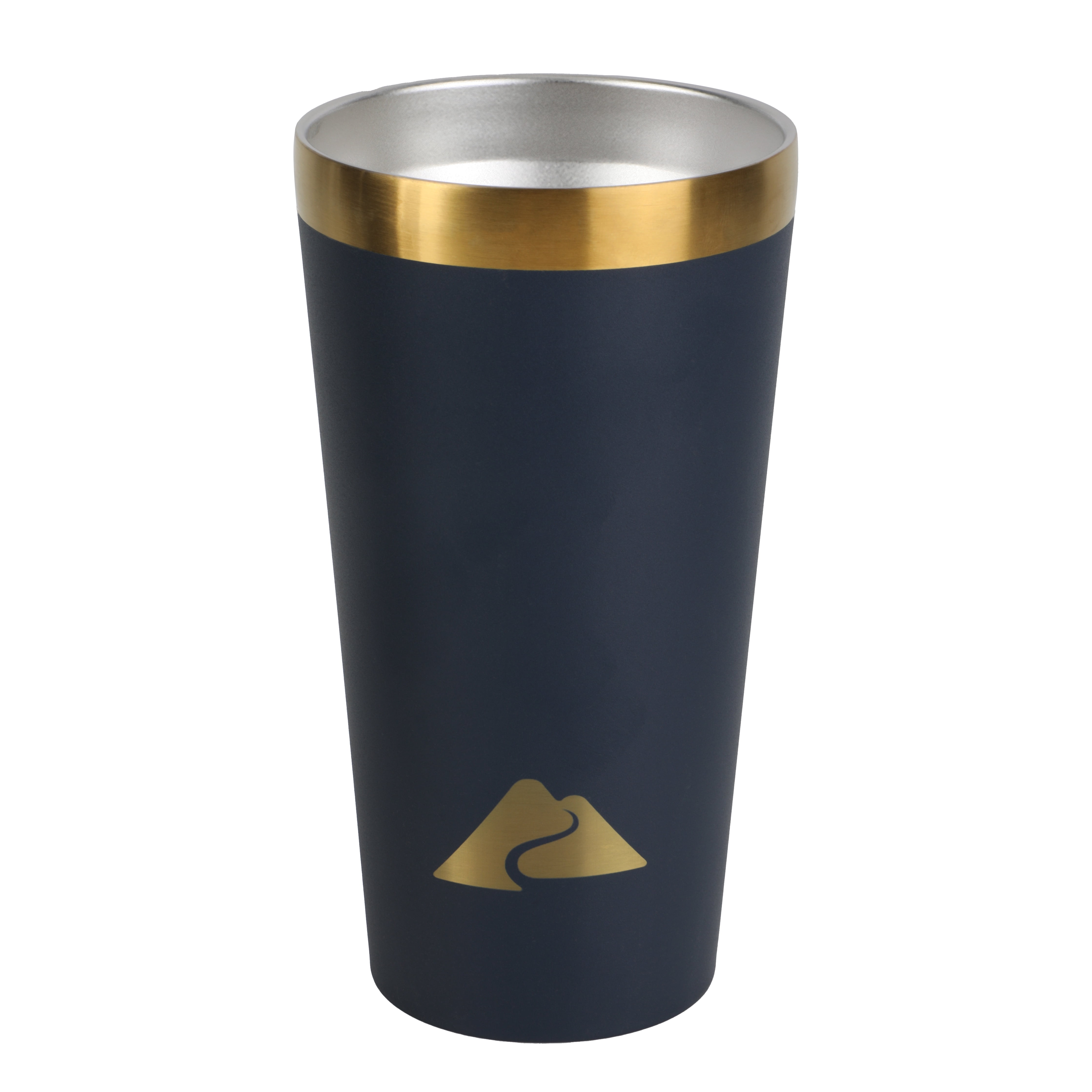 Ozark Trail 16oz Stainless Steel Pint Tumbler and 48oz Insulated Growler Set, Navy