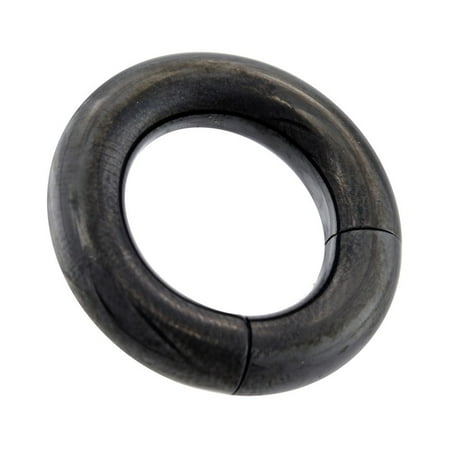 Black Titanium Segment Rings - Black Titanium Anodized Segment Ring, 4 Ga