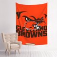 thumbnail image 1 of Tapiz decorativo de pared personalizado del equipo Browns de 29 x 37 pulgadas (vertical) Tapiz decorativo para colgar en la pared para la mesita de noche, 1 of 8