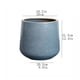 thumbnail image 2 of Maceta redonda de cerámica con orificios de drenaje for interior y exterior., 2 of 6