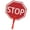 STOP, variant on Zeiwohndc Handheld Go/Staop Sign Double Side Street Warning Sign Classroom Teaching Aid