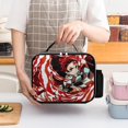 thumbnail image 3 of Demon Slayer Lunch Tote Detachable Leather Lunchbag Cooler Bag Insulated Lunch Box Holder for Work And Picnics, 3 of 8
