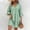 Green, variant on Kaftan Shift Dress for Women Mini Summer 3/4 Sleeve Women's Dresses Casual Puff Sleeve V Neck Short Solid Loose Dresses