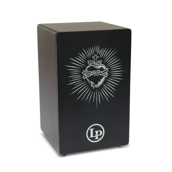 LP LP1464-TH Thorny Heart Cajon - Black