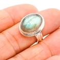thumbnail image 3 of StarGems&reg; Natural Labradorite Handmade 925 Sterling Silver Ring 8 F0078, 3 of 7