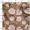 thumbnail image 2 of Soimoi Silk Fabric Peony Floral Decor Fabric Printed Yard 42 Inch Wide, 2 of 6