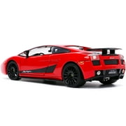 Lamborghini Gallardo Superleggera Red with Black Stripes Hyper-Spec Series 1/24 Diecast Model Car by Jada