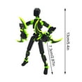 thumbnail image 3 of 3D Printed Figure 5.54-inch Dummy13 with Weapon Expansion Set and Bracket, Full Body Mechanical Movable Toy, Desk Decoration, 3 of 7