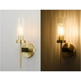 thumbnail image 4 of Modern Gold Wall Sconce Light Crystal Wall Light Fixture 2 Pack, 4 of 11