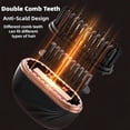 thumbnail image 4 of Mini Hair Straightener, Portable Hair Straightener Brush, Rechargeable Wireless 3-Speed Temperature Control, Mini Straightener Brush for Home Travel Gift, Black, 4 of 9