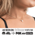 thumbnail image 3 of Cate & Chloe Gabrielle 18k White Gold Plated Shell Pearl Necklace with Swarovski Crystals for Women, 3 of 7