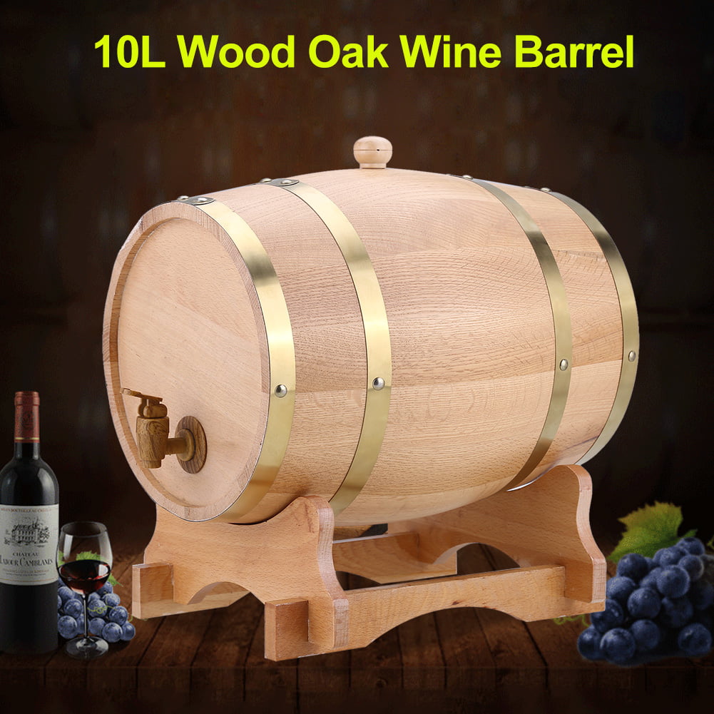 5L Wine Barrel Wood Oak Timber Whiskey Rum Mini Port Dispenser Keg 3L 