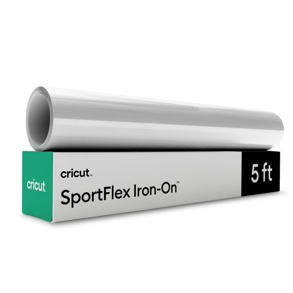 Cricut SportFlex Iron-On 5 ft White Heat Transfer Vinyl Roll 1 Count