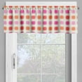 thumbnail image 2 of Ambesonne Abstract Valance Pack of 2, Modern Square Lines Art, 54"X12", Ivory Vermilion, 2 of 5