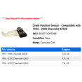 thumbnail image 2 of Crank Position Sensor - Compatible with 1996 - 2000 Chevy K2500 1997 1998 1999, 2 of 2
