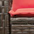 thumbnail image 5 of vidaXL Garden Rocking Chair with Cushions Brown Poly Rattan, 5 of 5