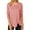 Pink, variant on Sherrylily Women Long Sleeve Casual Blouse with Side Buttons