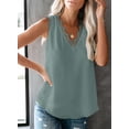 thumbnail image 3 of Asyoly Womens Sexy V Neck Lace Trim Camisole Casual Loose Sleeveless Cami Shirts Blouse Tank Top for Women, 3 of 7