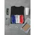 thumbnail image 3 of Brush Painting Of France Flag T-Shirt Men -Image by Shutterstock, Male Large, 3 of 4