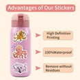 thumbnail image 7 of 55 Pcs Octopus Ocean Creatures Cartoon Graffiti Stickers, High-Definition Printing Waterproof Reusable Durable Non-Marking Glue Decals, 5.5-8.5Cm Each Pre-Cut No Trimming Needed, 7 of 7