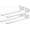 white- 4 pack, variant on NGD 4 Pack Floating Shelf Bracket, 4 Inch 1/5 inch Thick, Heavy Duty Hidden Iron Metal Brackets for Shelf Support with Screw Included