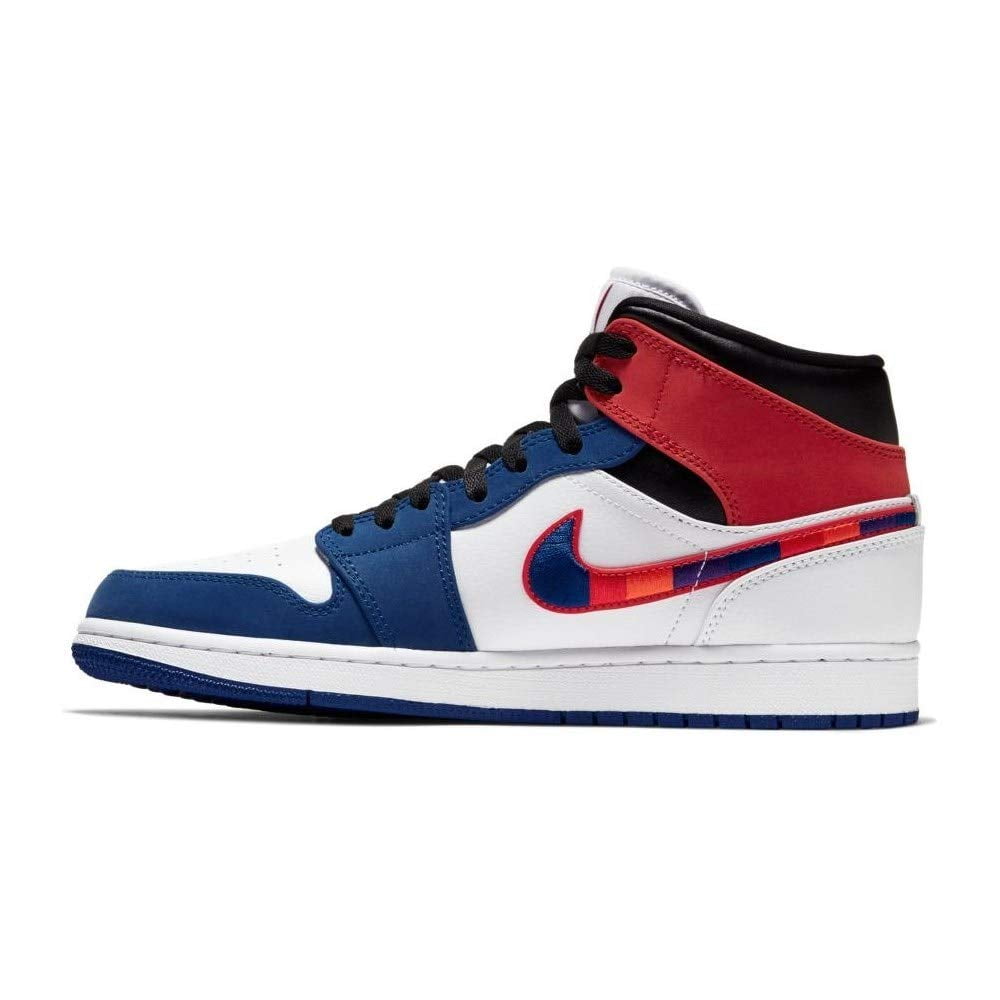 Nike Air Jordan 1 Mid SE White/Red-Rush 