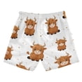 thumbnail image 2 of Kids' Beach Pants Comfortable Swim Trunks Cute Yaks Cow Pattern Shorts for Pool Vacation and Lounge Wear Large, 2 of 8