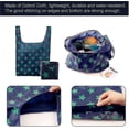 thumbnail image 3 of Pack Of 6 Foldable Shopping Bags Reusable Environmentally Friendly With Attached Bag For Shopping GuanGuan, 3 of 5