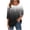 Black 1, variant on Women's Blouses Shirts Summer Casual Printed Round Neck Long Sleeve T-shirt Button Tops Work Tunic Party Going Out Dressy