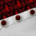 thumbnail image 4 of Feelyou Black Red Damask Curtains Pack of 2 (42x84 Each), Mandala Cat Curtains Blackout, 4 of 6