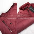 thumbnail image 3 of Fuinloth Quilted Stand Collar Zip Padded, Outerwear Vest (Women's), Size L, 3 of 5