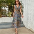 thumbnail image 3 of Ween Boognish And Flowers Sleeveless Dress Dresses Women Summer Evening Dresses Ladies Bohemia Long Dresses, 3 of 9