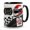 Black, variant on DTS TeeZworld Personalized Racing Mug Custom Name Ceramic Coffee Cup Motorsport Gift