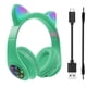 thumbnail image 1 of Cateissary Auriculares con orejas de gato con micrófono Bluetooth 5,0, auriculares inalámbricos con cancelación de ruido RGB, Gamer, adultos, niños y Cables de audio/vídeo No.04, 1 of 8