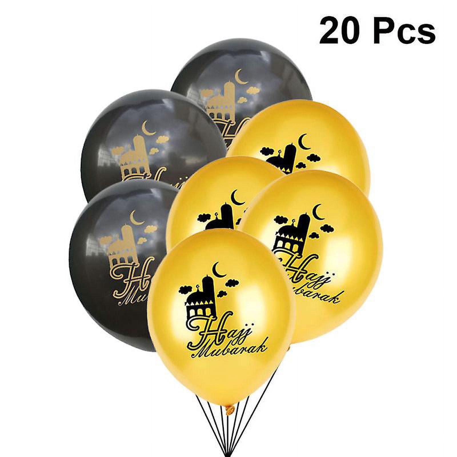20pcs Hajj Mubarak Balloons